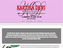 Tablet Screenshot of kartikadewi.com